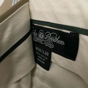 Mens Brooks Brothers Country Club golf pants, khaki 32 x 30